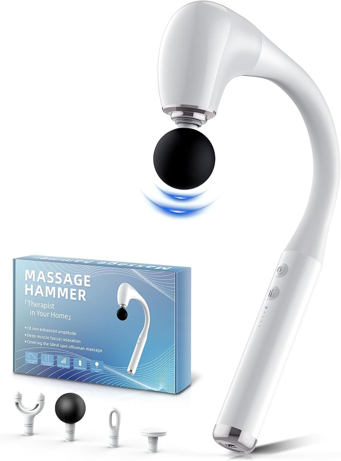 FVZ Massage Gun: Deep Tissue, Extended Handle, Pain Relief