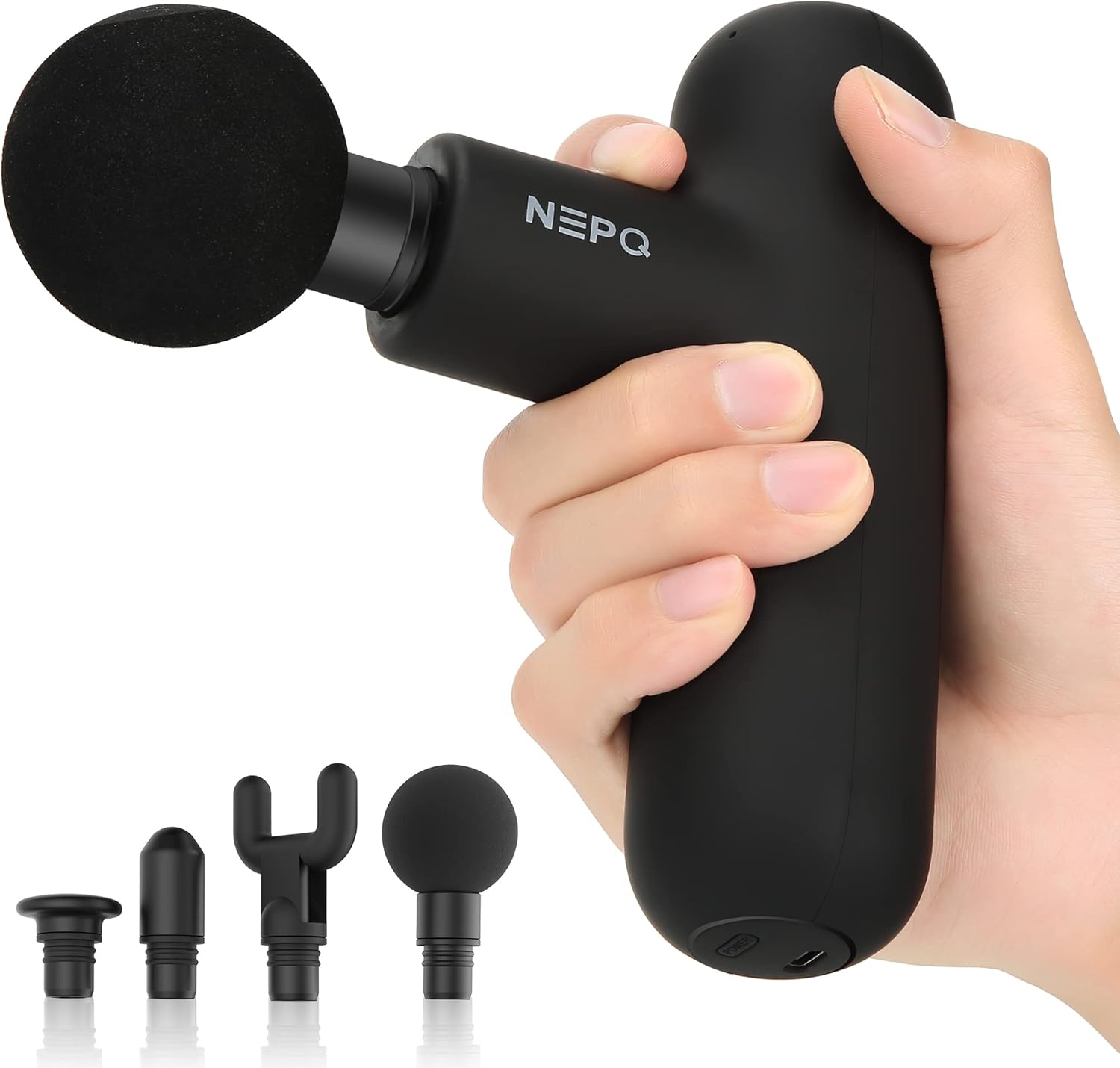 Mini Massage Gun: Deep Tissue, Portable, Quiet, 3000RPM