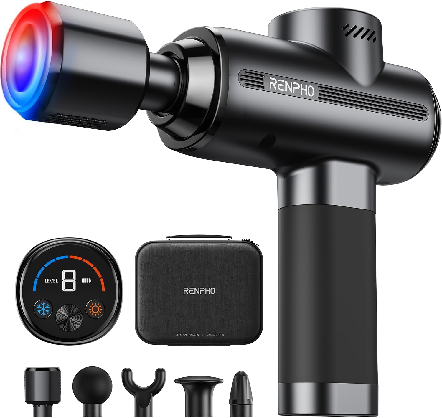 RENPHO Massage Gun: Heat, Cold & Deep Tissue Relief