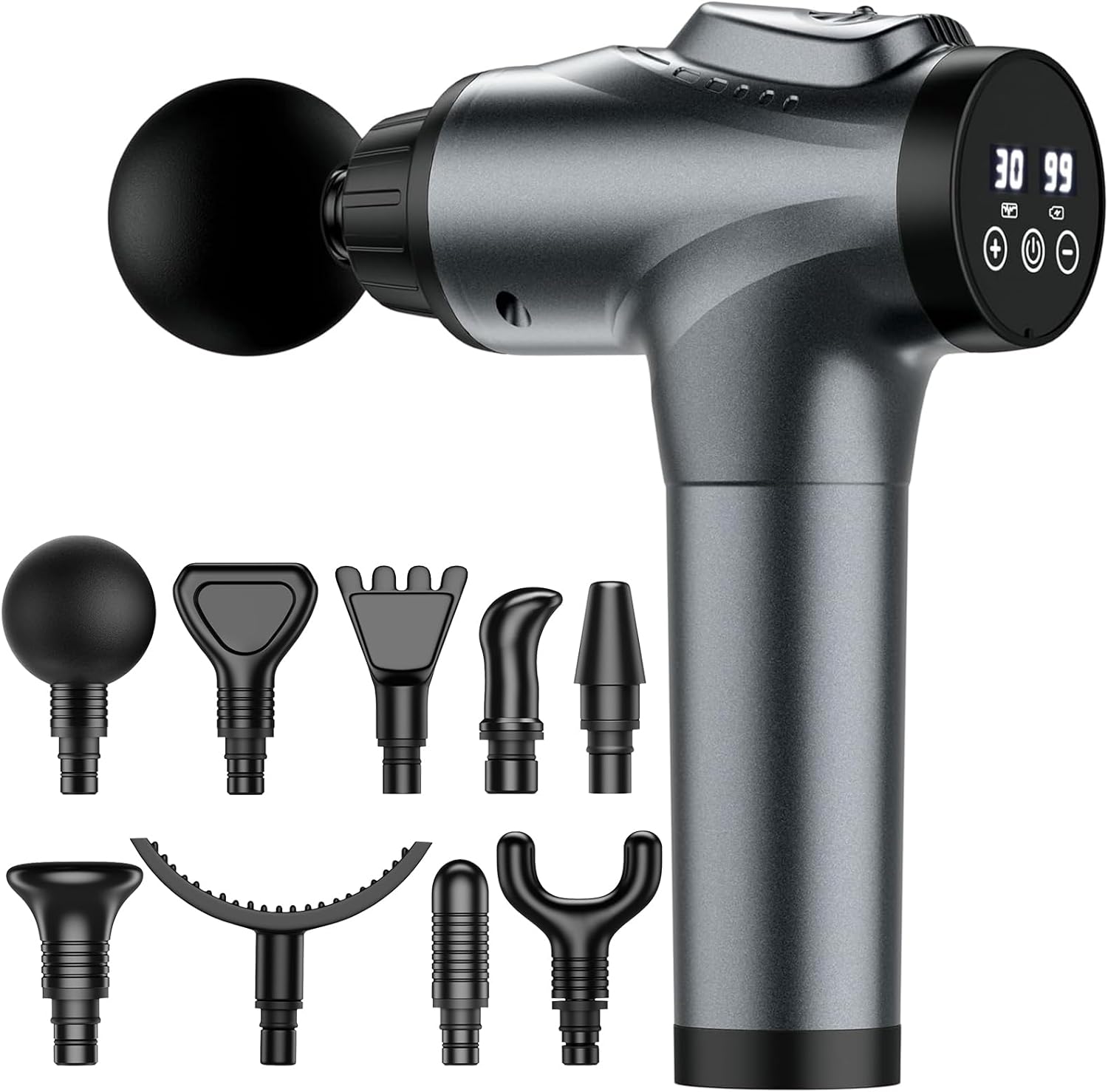 Muscle Massage Gun - 30 Speed, 9 Heads