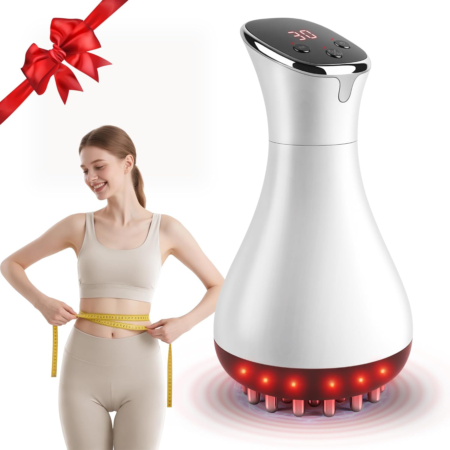 3-in-1 Body Sculpting Massager: Microcurrent, Heat & Vibration