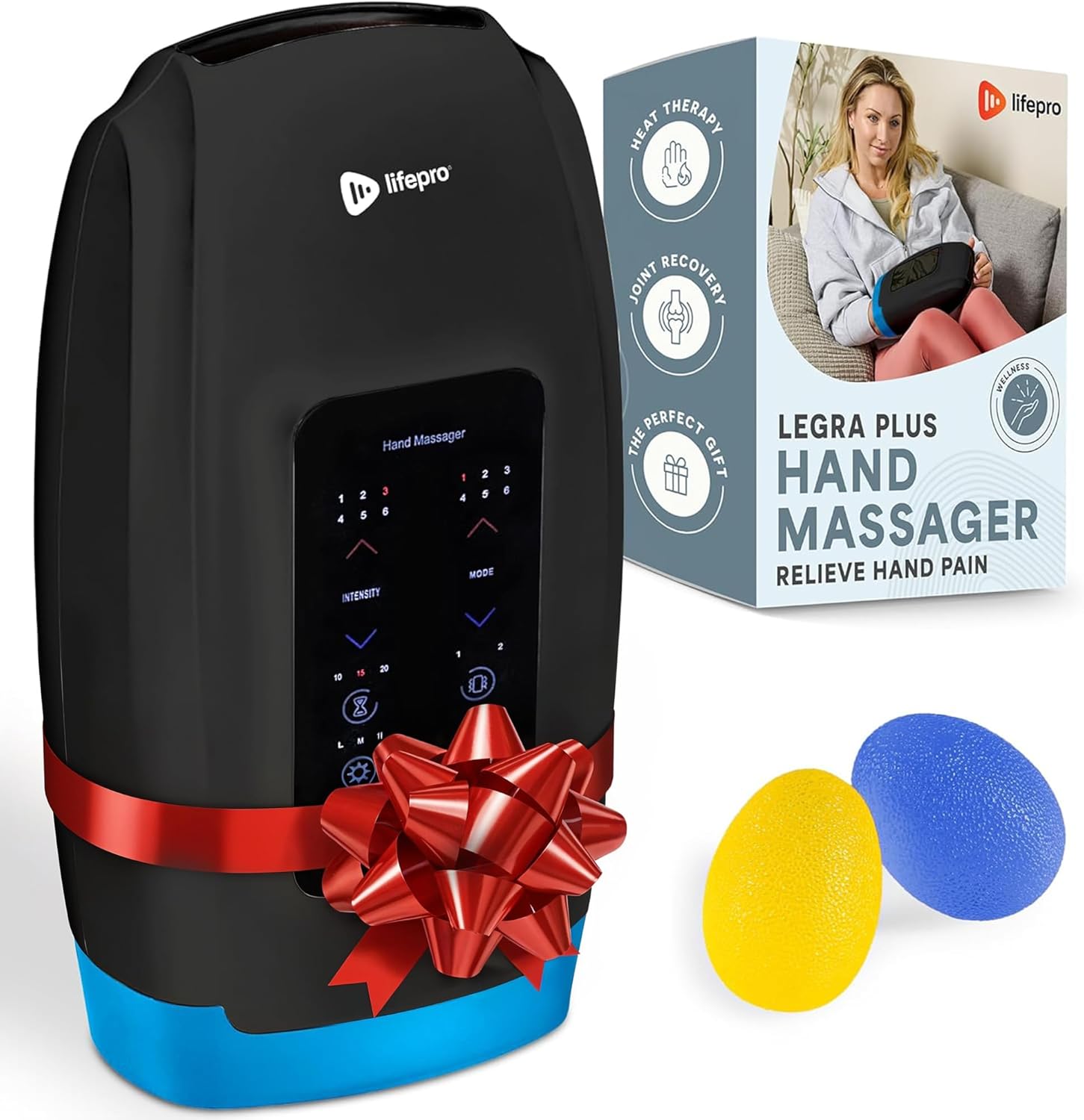 LifePro Hand Massager - Heat, Compression, 6 Modes