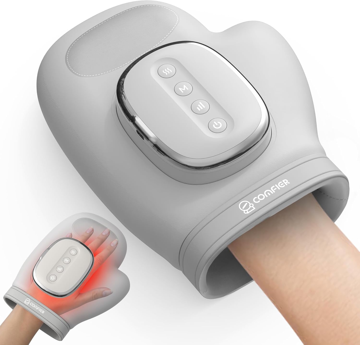 Comfier Cordless Hand Massager with Heat & Compression